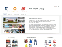 Tablet Screenshot of kimthanhgroup.com